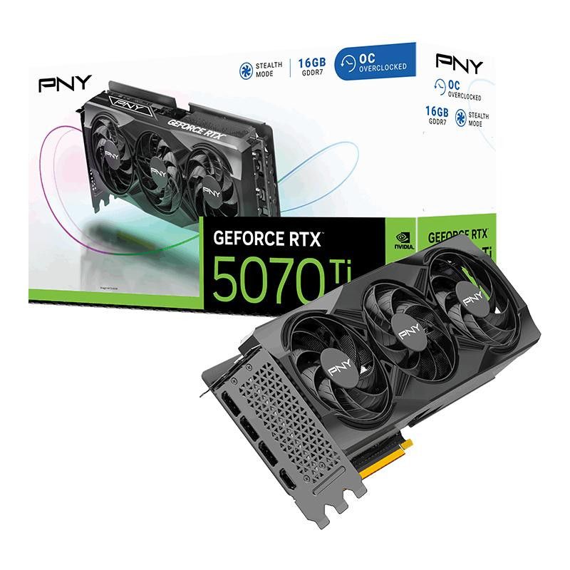 PNY GeForce RTX 5070Ti 16GB Overclocked Triple Fan · Cartes graphiques · Informat Systems Strasbourg (image 10)