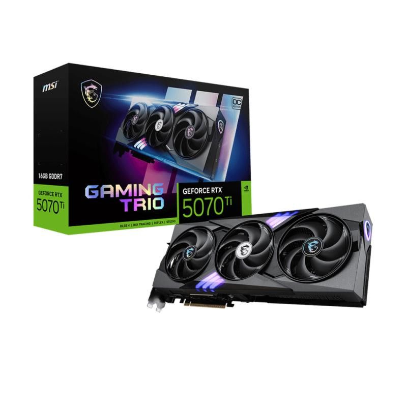 MSI GAMING GeForce RTX 5070 Ti 16G TRIO OC NVIDIA 16 Go GDDR7 · Cartes graphiques · Informat Systems Strasbourg
