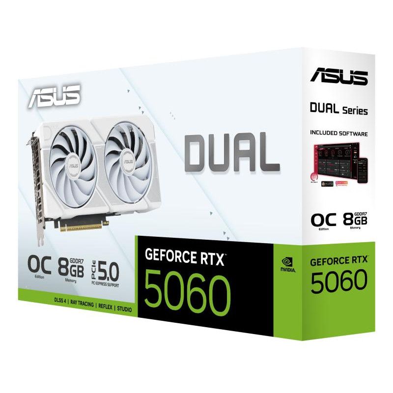 ASUS Dual -RTX5060-O8G-WHITE NVIDIA GeForce RTX 5060 8 Go GDDR7 · Cartes graphiques · Informat Systems Strasbourg (image 13)