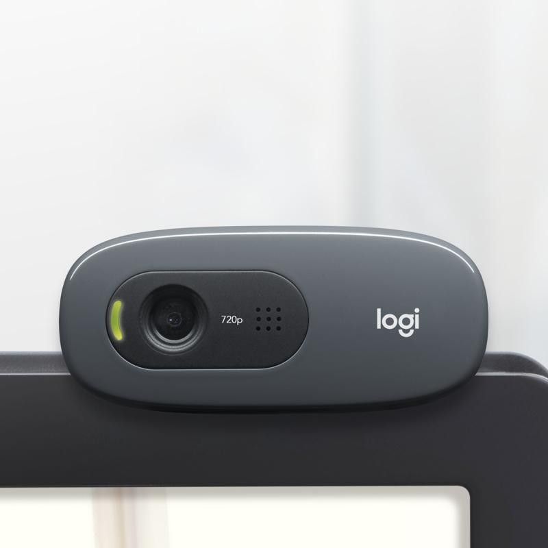 Logitech C270 HD webcam 3 MP 1280 x 720 pixels USB Gris, Gris foncé · Informat Systems Strasbourg (image 3)