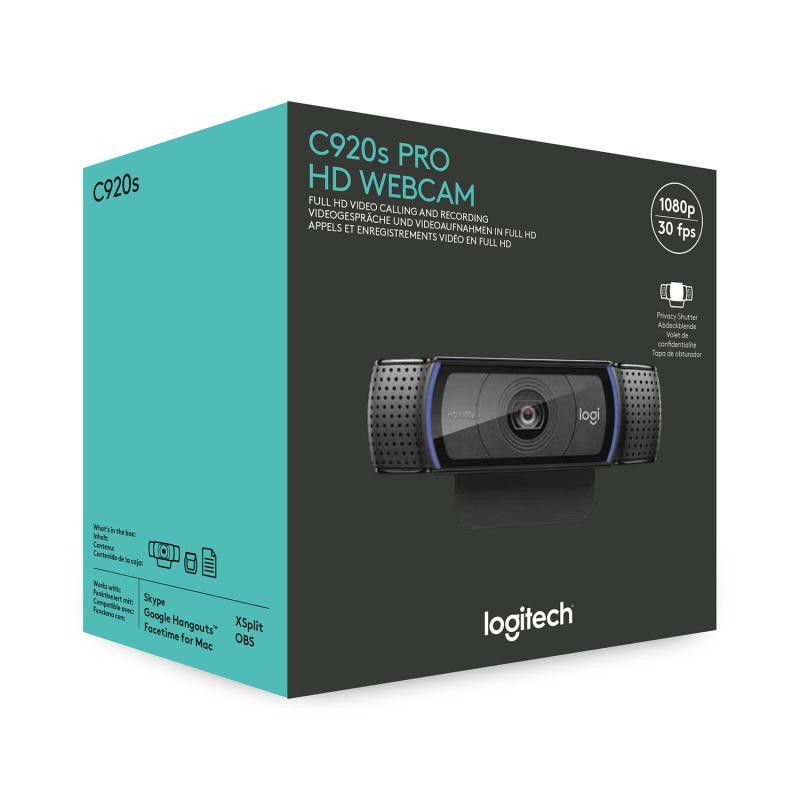 Logitech HD PRO Webcam C920S Noir *960-001252 · Informat Systems Strasbourg (image 7)