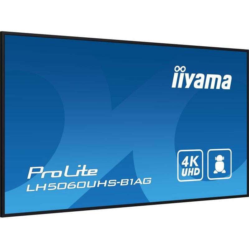 iiyama LH5060UHS-B1AG Écran d'affichage dynamique Carte A numérique 125,7 cm (49.5") LED Wifi 500 cd/m² 4K Ultra HD Noir I... (image 6)