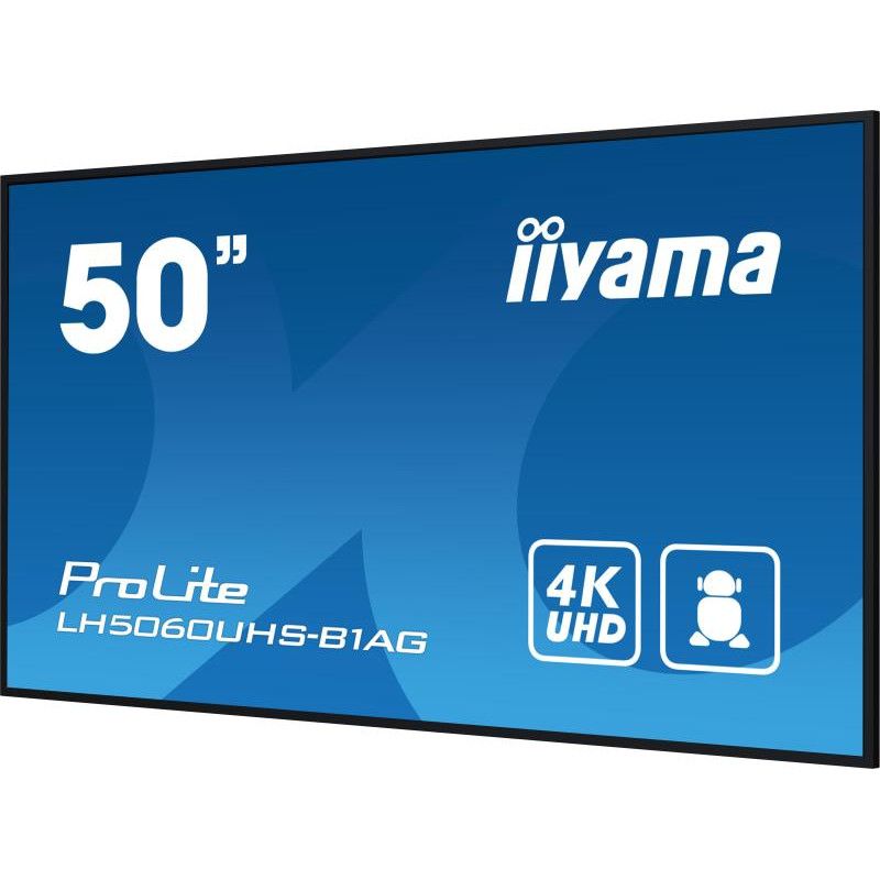 iiyama LH5060UHS-B1AG Écran d'affichage dynamique Carte A numérique 125,7 cm (49.5") LED Wifi 500 cd/m² 4K Ultra HD Noir I... (image 7)