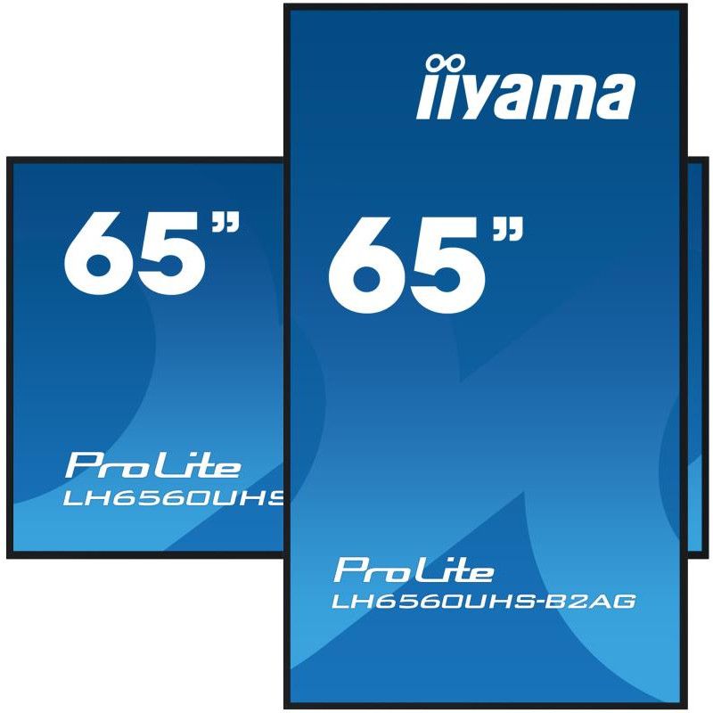 iiyama LH6560UHS-B2AG Écran d'affichage dynamique Carte A numérique 163,8 cm (64.5") LED Wifi 500 cd/m² 4K Ultra HD Noir I... (image 5)